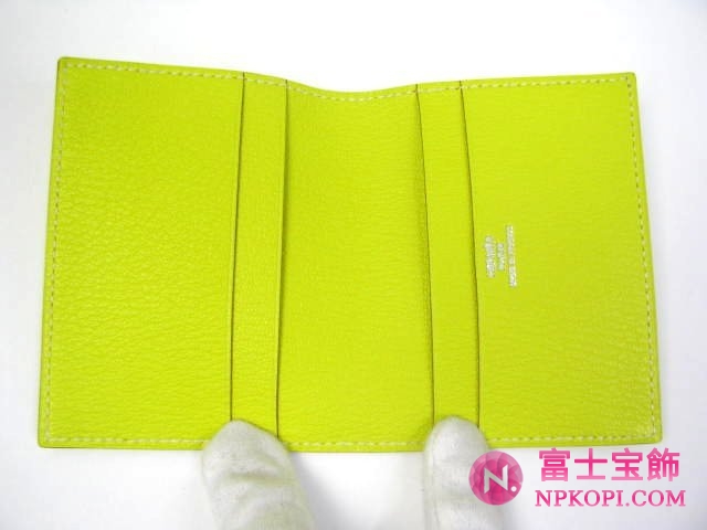 エルメスエヴリンカードケースライムHERMES328030